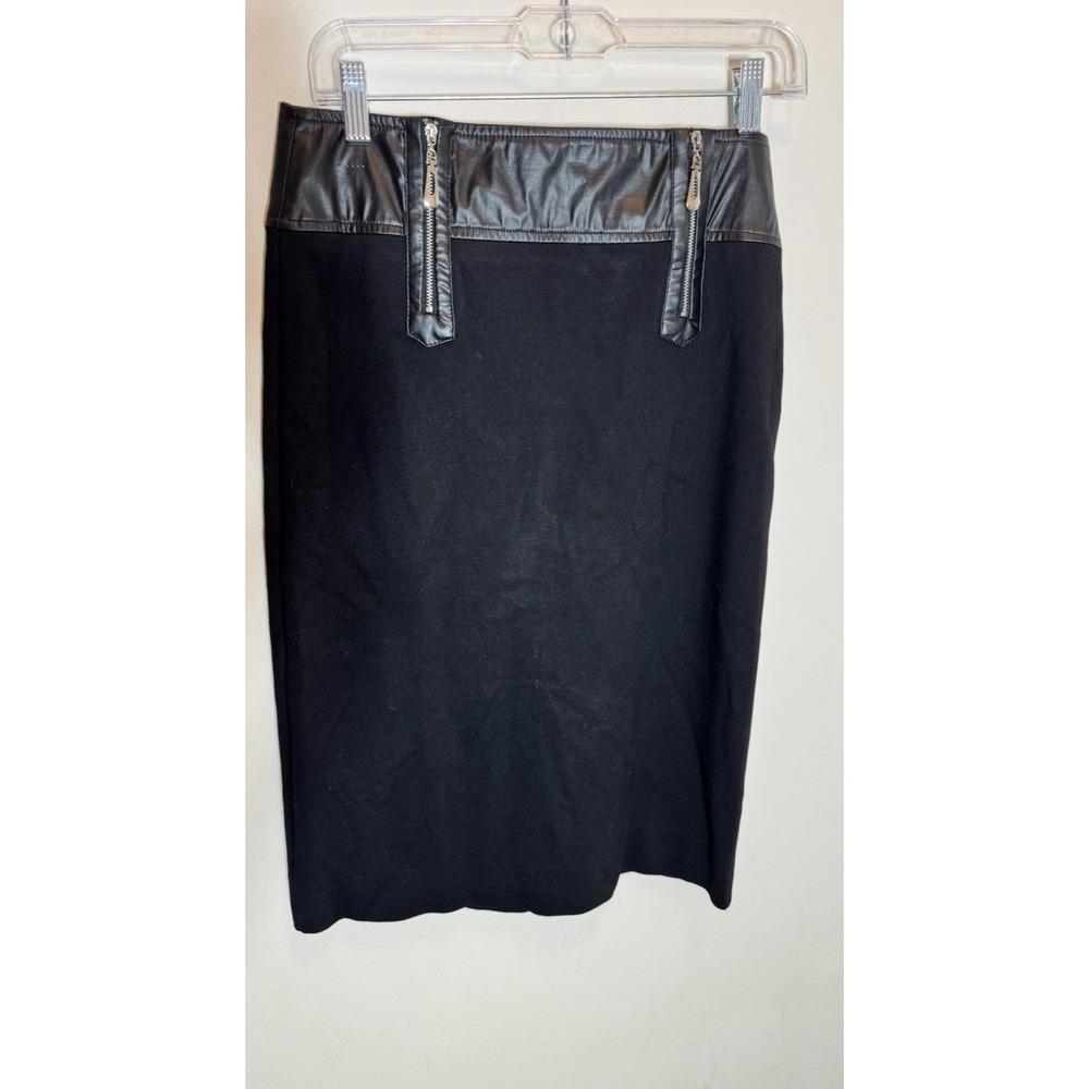 Women Sleek Chemise 38  Black Pencil Skirt Small  Work Career